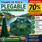 🐟 Red trampa de pesca plegable 96 cm | Múltiples entradas | Para agua dulce