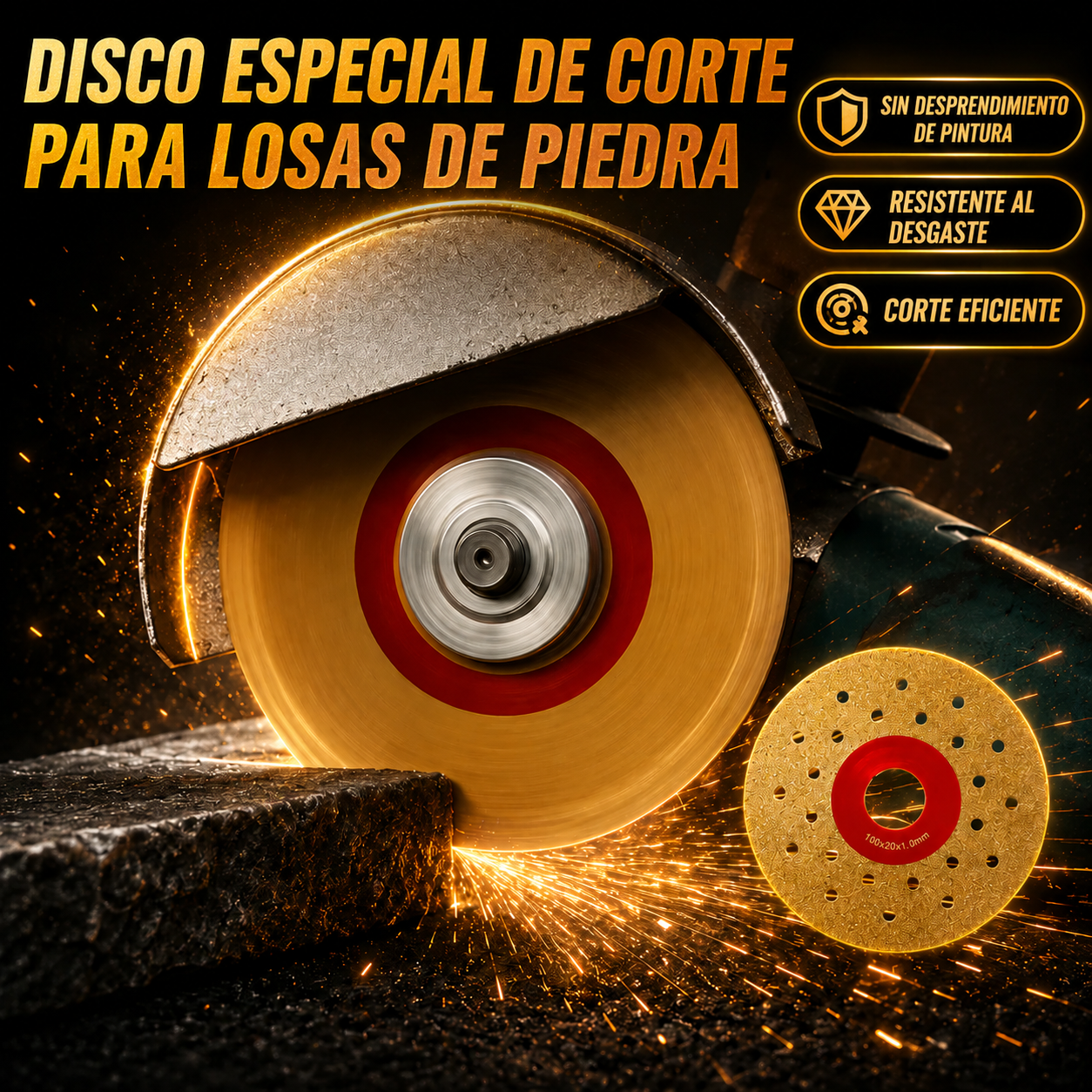 🔥 DISCO DE CORTE Y DESBASTE DE DIAMANTE 2 EN 1 MULTIFUNCIONAL PREMIUM