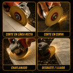 🔥 DISCO DE CORTE Y DESBASTE DE DIAMANTE 2 EN 1 MULTIFUNCIONAL PREMIUM