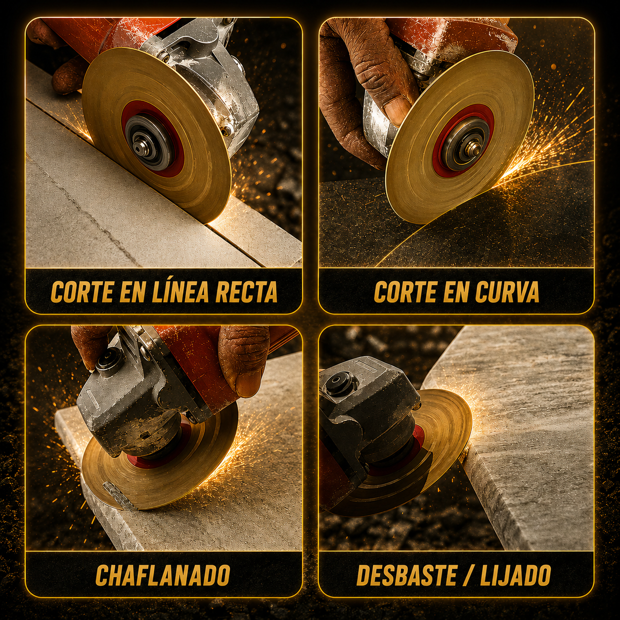 🔥 DISCO DE CORTE Y DESBASTE DE DIAMANTE 2 EN 1 MULTIFUNCIONAL PREMIUM