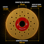 🔥 DISCO DE CORTE Y DESBASTE DE DIAMANTE 2 EN 1 MULTIFUNCIONAL PREMIUM