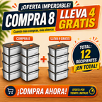 🥘 Recipiente hermético al vacío de acero inoxidable 316