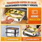 🥘 Recipiente hermético al vacío de acero inoxidable 316