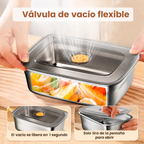 🥘 Recipiente hermético al vacío de acero inoxidable 316