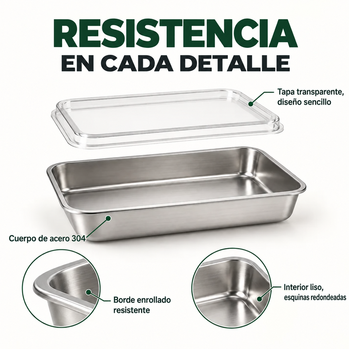 ❄️ Llévate 12, Paga 6 | Tupper Hermético Acero Inoxidable 304