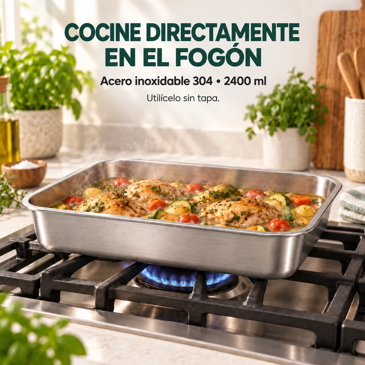 ❄️ Llévate 12, Paga 6 | Tupper Hermético Acero Inoxidable 304