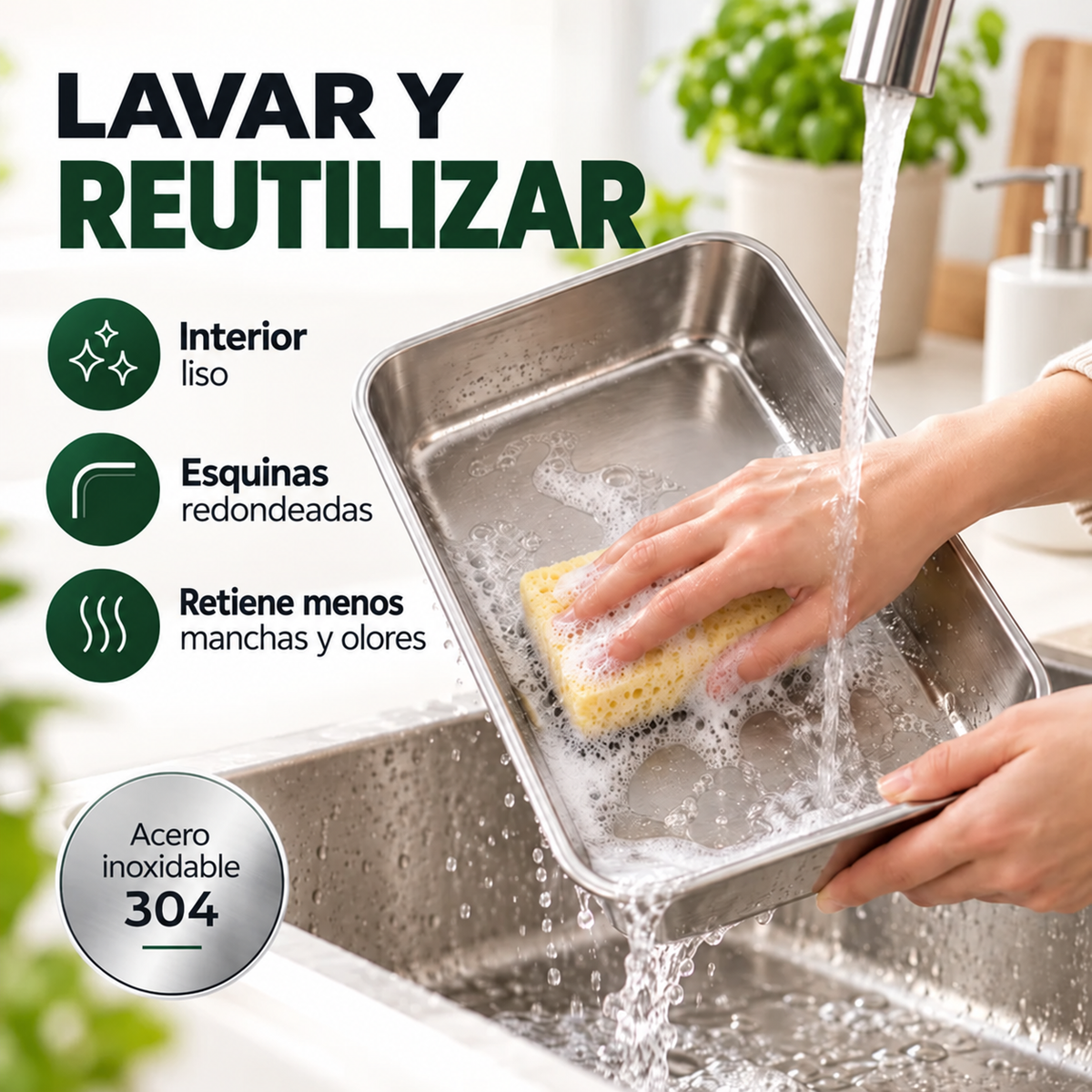 ❄️ Llévate 12, Paga 6 | Tupper Hermético Acero Inoxidable 304