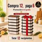 🥘 Recipiente hermético al vacío de acero inoxidable 316