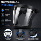 ✨La visera protege la cara, los ojos y las vías respiratorias durante el trabajo