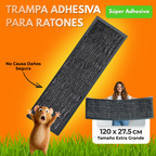 🐭Trampas Adhesivas ProfesionaIes – Extra Grandes para Atrapar Mas Rápido  (1,2M x 27,5cm)