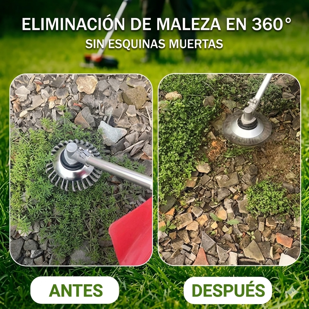 Disco de Alambre de Acero para Desbrozadora — Corte 360° | Compatible Universal