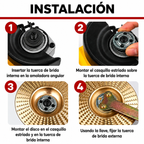 Juego de Discos de Desbaste para Madera — Acero al Carbono (Plano, Curvo + 🎁Inclinado)