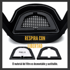 ✨La visera protege la cara, los ojos y las vías respiratorias durante el trabajo