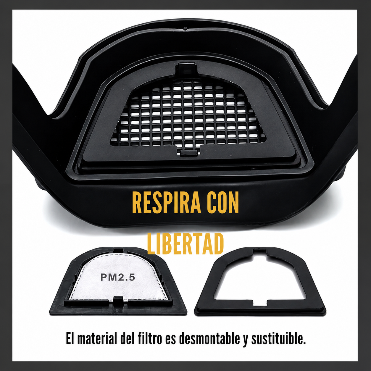 ✨La visera protege la cara, los ojos y las vías respiratorias durante el trabajo