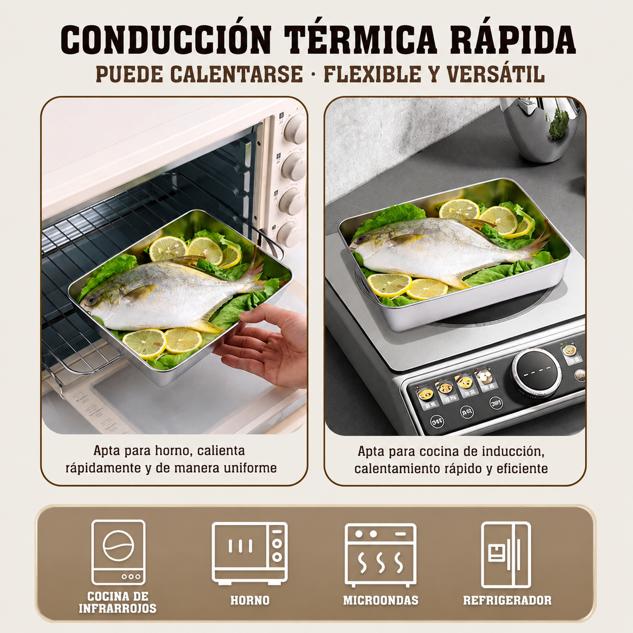 🎁SÚPER OFERTA | Caja Para Alimentos De Acero Inoxidable Alemán 304 2000ML