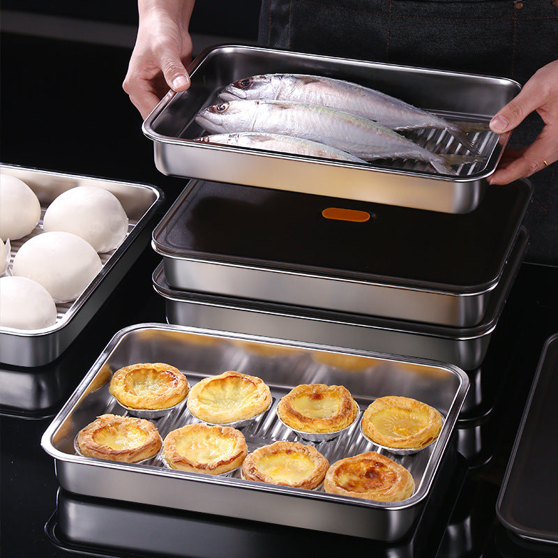 Recipiente hermético multifuncional en acero inoxidable 316 (22x15x6 cm)