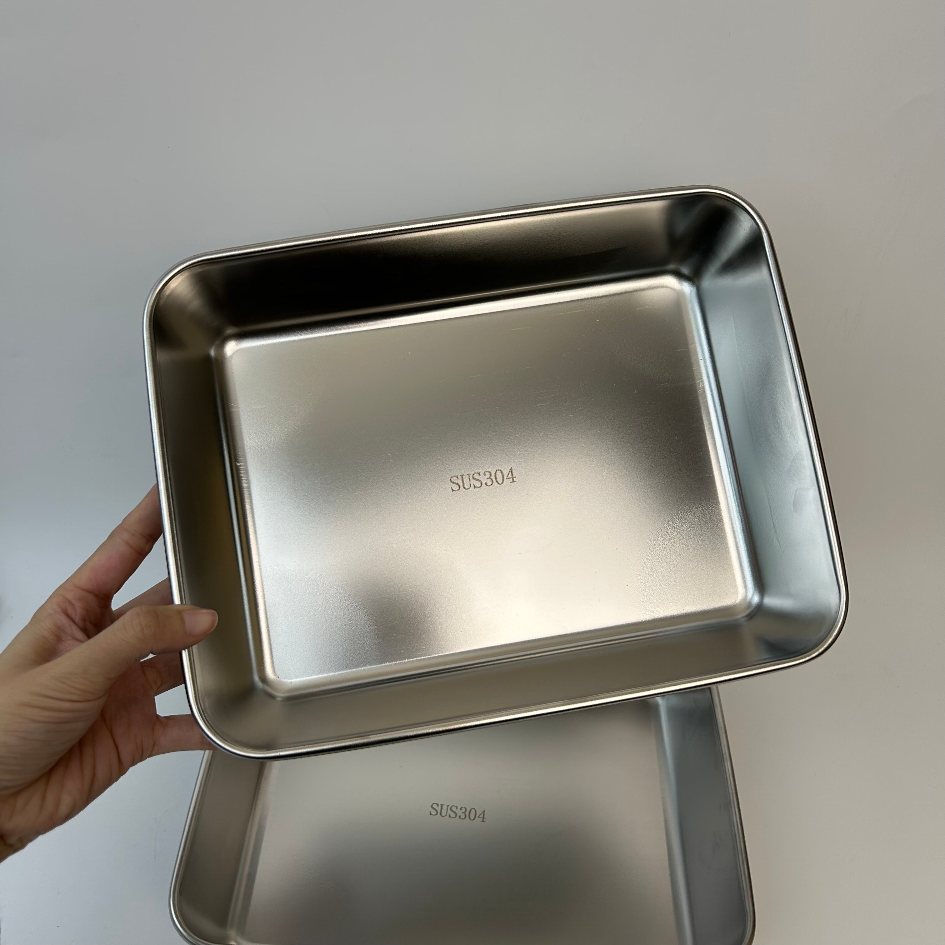 [SET 6 +🎁 3 Gratis] Caja de alimentos de acero inoxidable 304 (25*20*6 cm)