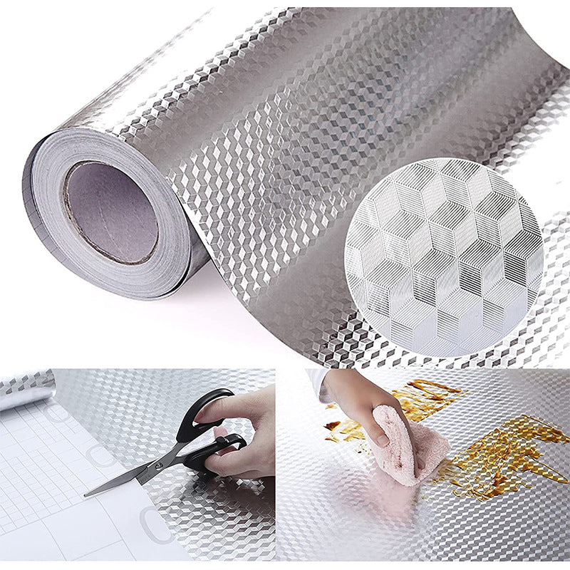 Rollo de 10m de papel de aluminio impermeable para cocina