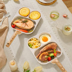 🇪🇸 Sartén de piedra de 4 capas antiadherente, multifuncional con diseño moderno de 3 ángulos