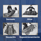 ✔️ Tabla de transferencia de pacientes con 6 asas reforzadas, almohadilla médica multiusos para camas, ancianos