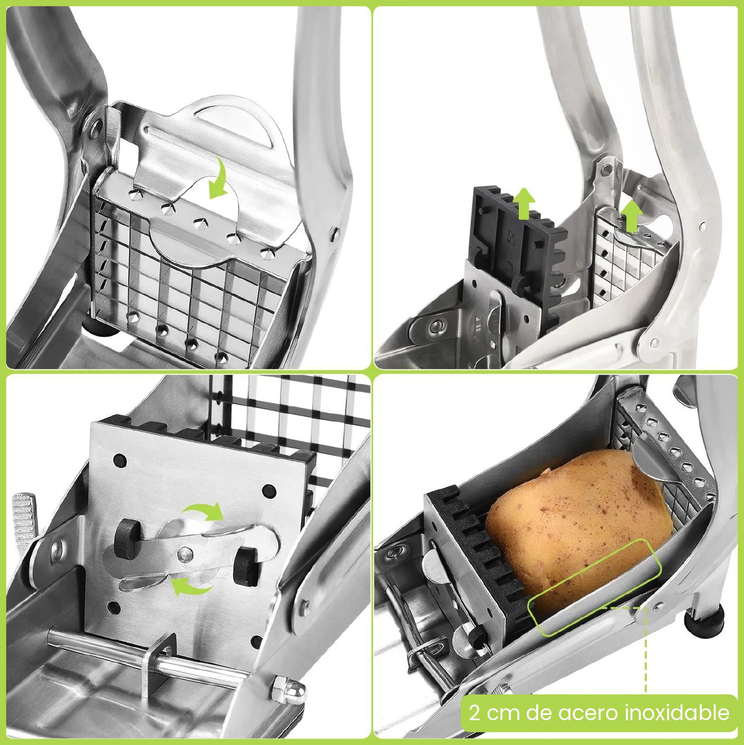 Cortador De Patatas Y Verduras De Acero Inoxidable