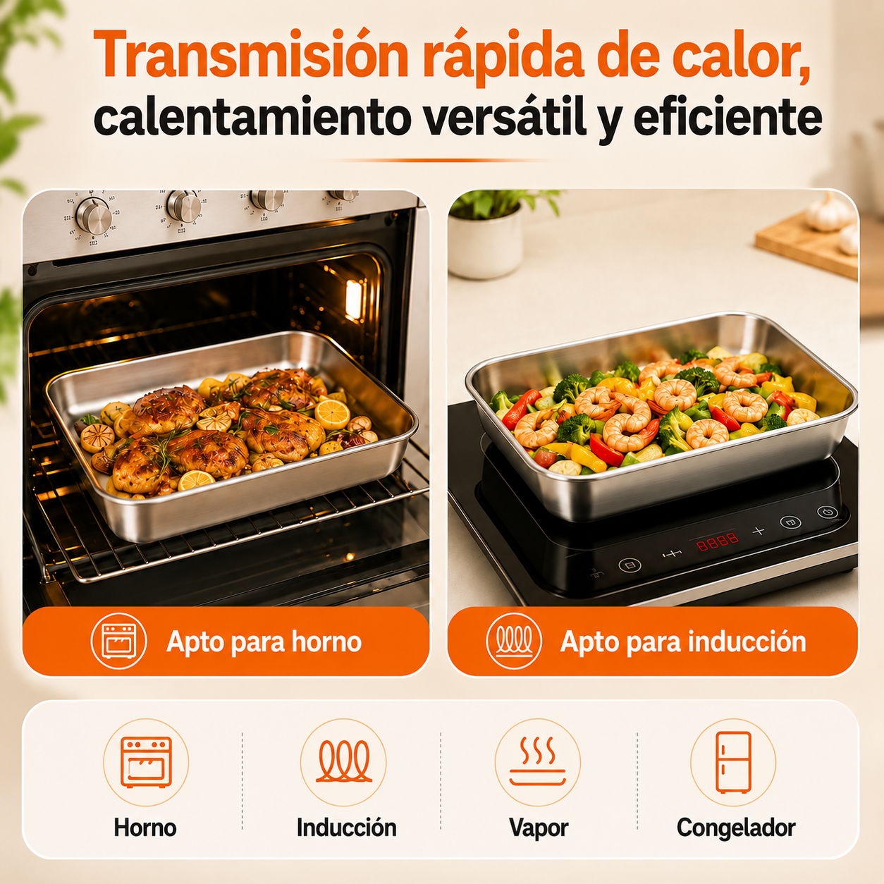 Llévate 12, paga 6 | Tuppers de acero inoxidable 304, 2000 ml