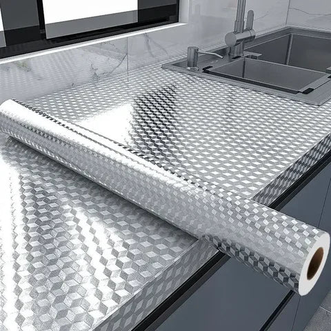 Rollo de 10m de papel de aluminio impermeable para cocina