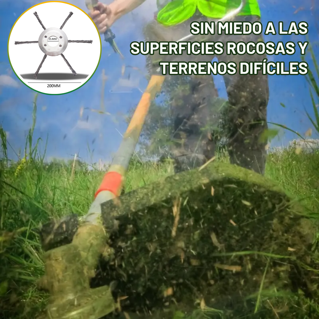 [🔥70% DE DESCUENTO - SOLO HOY] El cabezal del cortacésped tiene 6 bordes de acero inoxidable