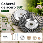 Disco de Alambre de Acero para Desbrozadora | Compatible Universal