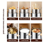 Juego de freidora de 1,2 litros fabricada en acero inoxidable 304