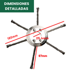 [🔥70% DE DESCUENTO - SOLO HOY] El cabezal del cortacésped tiene 6 bordes de acero inoxidable
