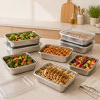 Tuppers Meal Prep de 2000ML — Acero Inoxidable Alemán