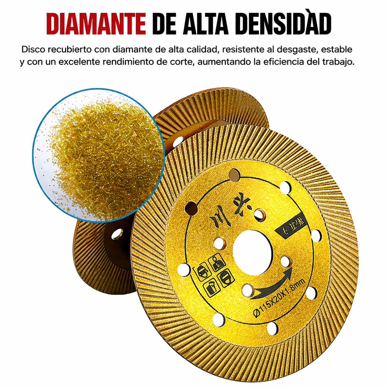⚡Disco de corte diamantado multifunción 5 en 1 – corte, desbaste, apertura de ranuras, modelado y acabado de superficies
