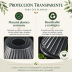 🌱 Cubierta Protectora para Plantas – Reutilizable y Fácil de Instalar
