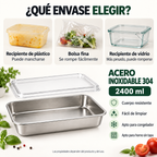 ❄️ Llévate 12, Paga 6 | Tupper Hermético Acero Inoxidable 304