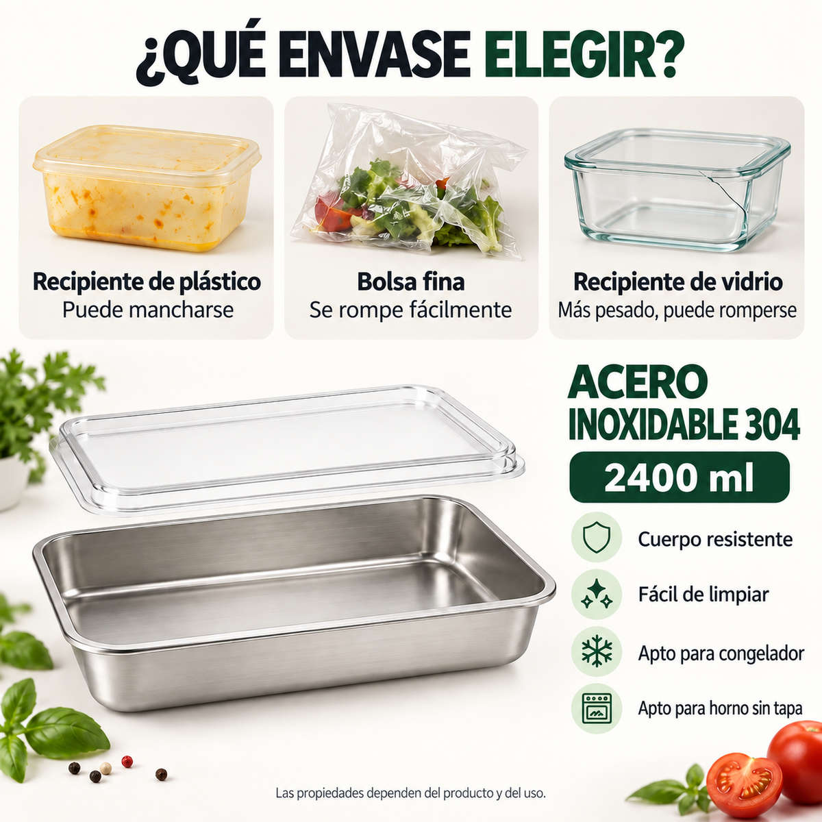 ❄️ Llévate 12, Paga 6 | Tupper Hermético Acero Inoxidable 304