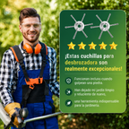 ✨Cabezal De Desbrozadora Con 6 Cuchillas De Acero Trenzado