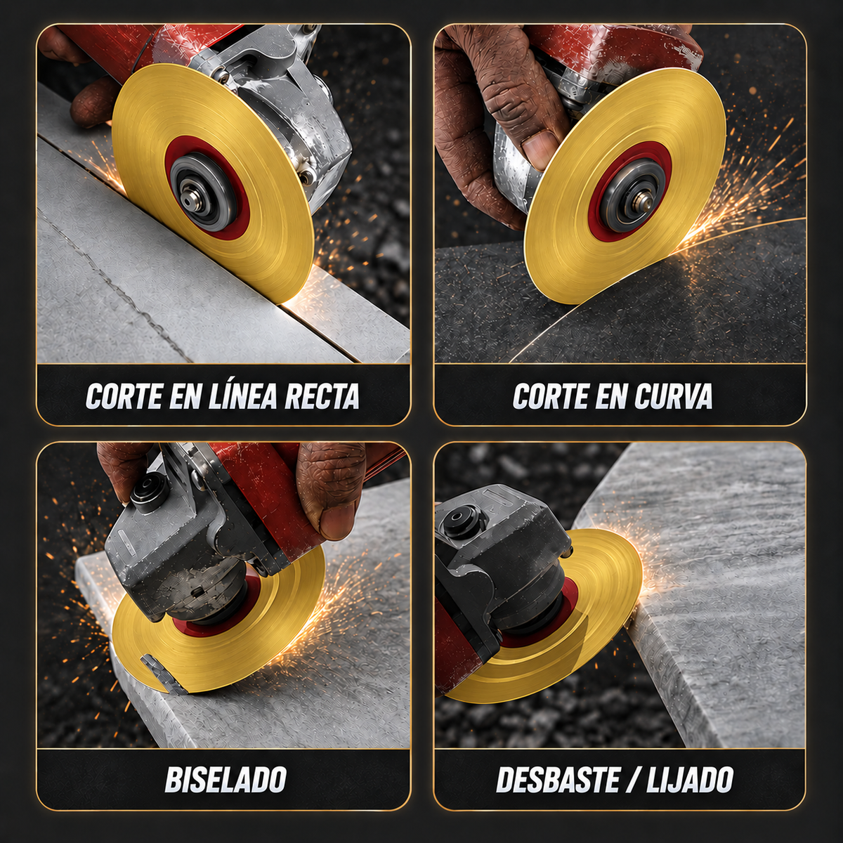 💎 DISCO DE CORTE Y DESBASTE DE DIAMANTE 2 EN 1 MULTIFUNCIONAL PREMIUM