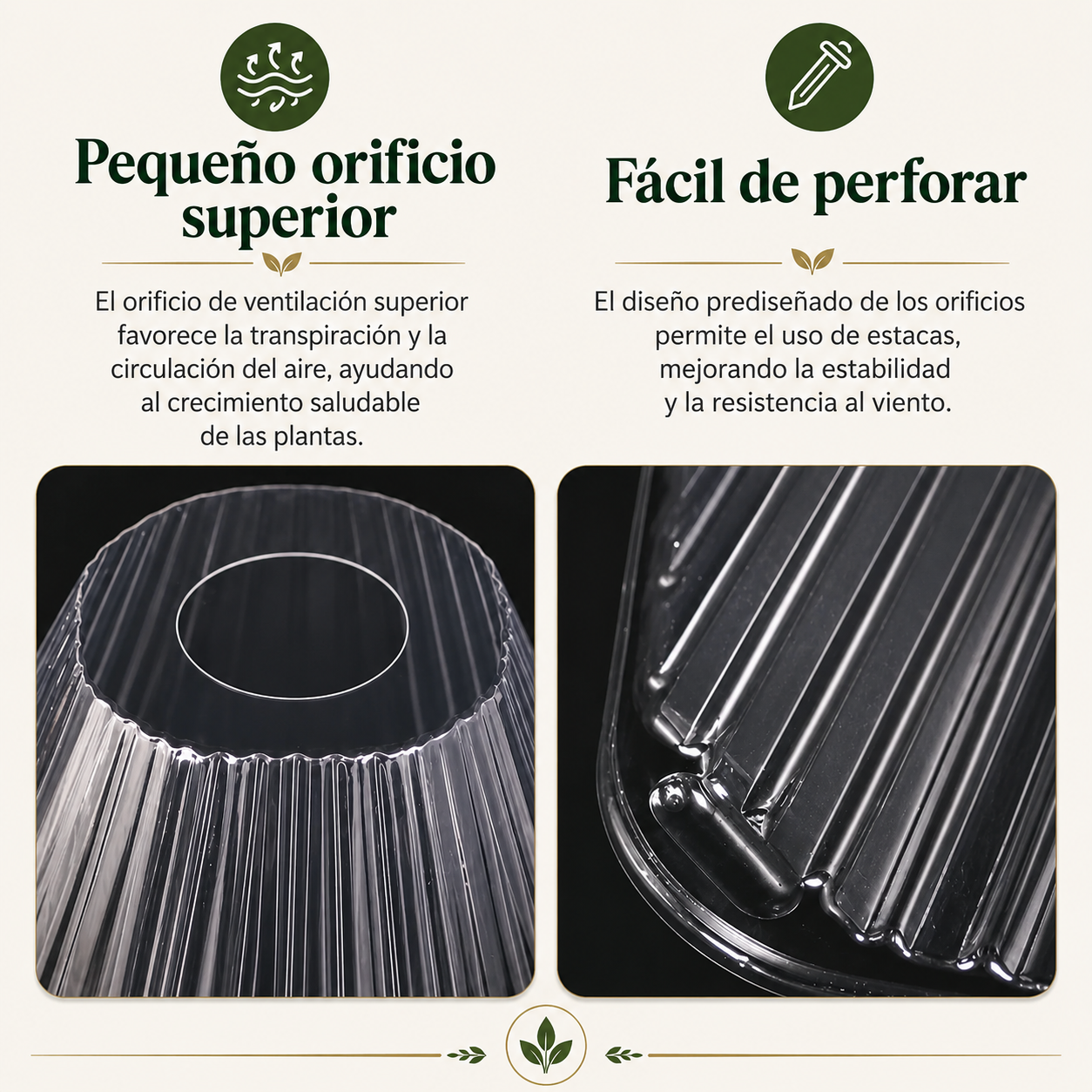 🌱 Cubierta Protectora para Plantas – Reutilizable y Fácil de Instalar