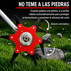 6Blade – Cabezal de corte con 6 cuchillas de acero al manganeso