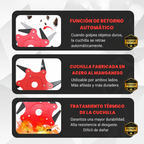 Cabezal desbrozadora 6 cuchillas acero manganeso