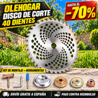 🔥 70% DE DESCUENTO + KIT DE ACCESORIOS INCLUIDO | Disco de Corte para Césped con 40 Dientes de Carburo de Tungsteno