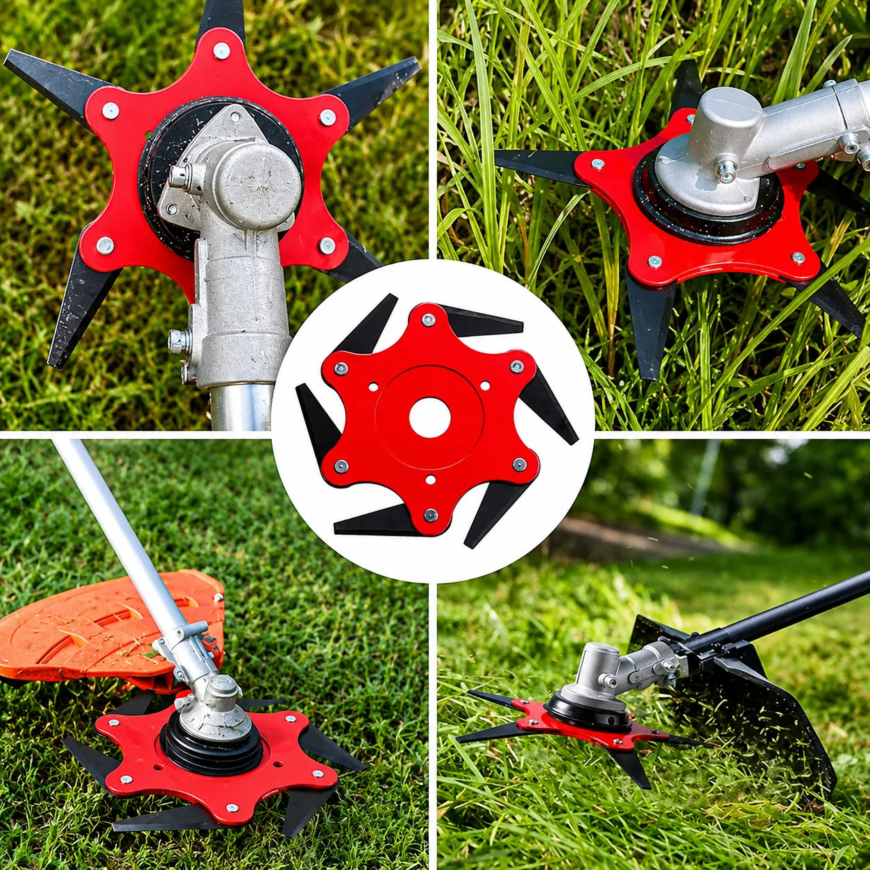6Blade – Cabezal de corte con 6 cuchillas de acero al manganeso