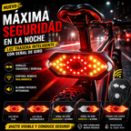 Luz trasera de bicicleta con señal de giro inalámbrica, recargable, con 5 modos de iluminación