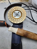 ⚡ Juego de 3 discos de desbaste de acero al carbono resistente para madera (Plano – Curvo – Inclinado)