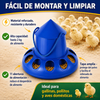 🐓 Comedero automático para gallinas, patos y ocas – gran capacidad, ahorro de alimento.