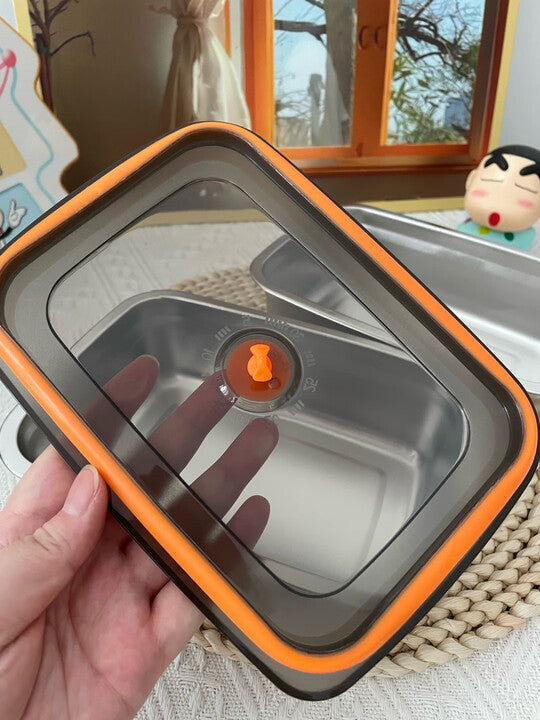 🇪🇸 (6 + 3 GRATIS) Recipientes para alimentos de acero inoxidable alemán 316 con tapa al vacío