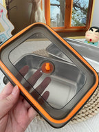 Recipiente Antibacteriano para Alimentos de Acero Inoxidable Inox 316 – 1000 ml | Descuento del 70%