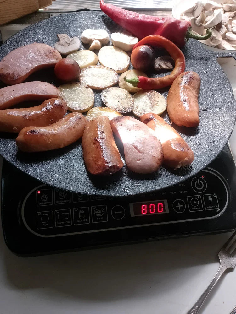 🇪🇸 Sartén de piedra Maifan antiadherente de 6 capas compatible con inducción IH