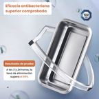 Recipiente hermético multifuncional en acero inoxidable 316 (22x15x6 cm)